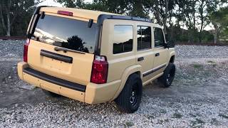 jeep commander custom u-pol raptor liner paint job (bed liner)