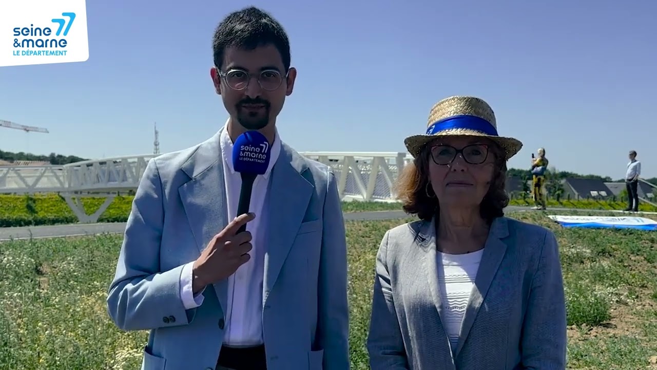 Inauguration de la passerelle Melun-Voisenon