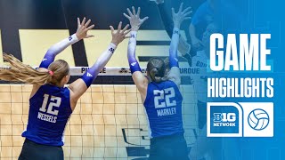 Iowa at Washington | Highlights | Big Ten Volleyball | 10\/04\/2025