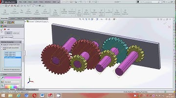 Design compound gear train in solidworks.
