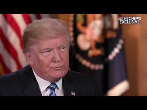 Donald Trump and Lester Holt on James Comey firing