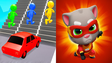 Talking Tom Hero Dash VS Shape Shifting - All Levels Gameplay Android, IOS (Part 16)