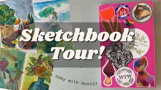 Sketchbook Tour!  Quiet with music / no talking