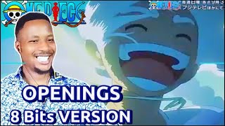 SIMPLY SUPERB!! ONE PIECE OPENINGS 8Bits version | Reaction