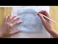 図案の写し方/ How to transfer embroidery designs on fabric (Embroidery carbon paper)