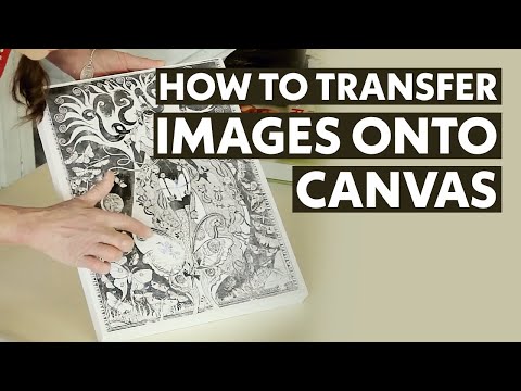 How To Transfer Images onto Canvas Arts & Crafts Tutorial