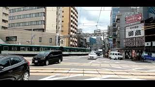 京阪京津線800系811Fびわこ浜大津駅発車