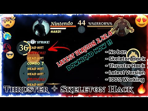 Latest Thruster + Skeleton Hack 🤩 || DOWNLOAD NOW !!!!