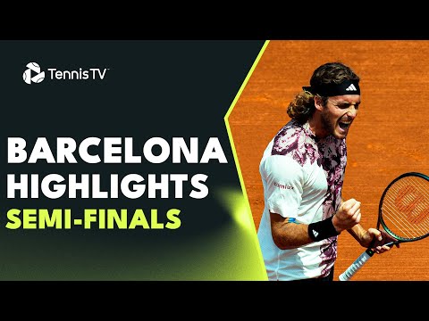 Alcaraz Faces Evans; Tsitsipas Battles Musetti | Barcelona 2023 Semi-Finals Highlights