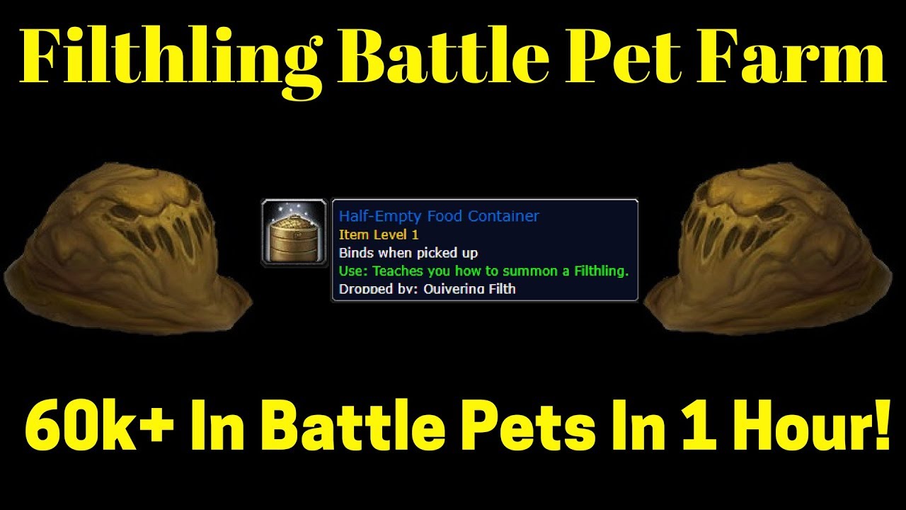 Filthling Battle Pet Gold Farm - 60k+ in 1 hour! - Twitch Highlights