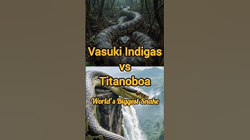 World’s Biggest Snake Ever 🐍 | Vasuki Indigas vs Titanoboa | Fact Video #shorts