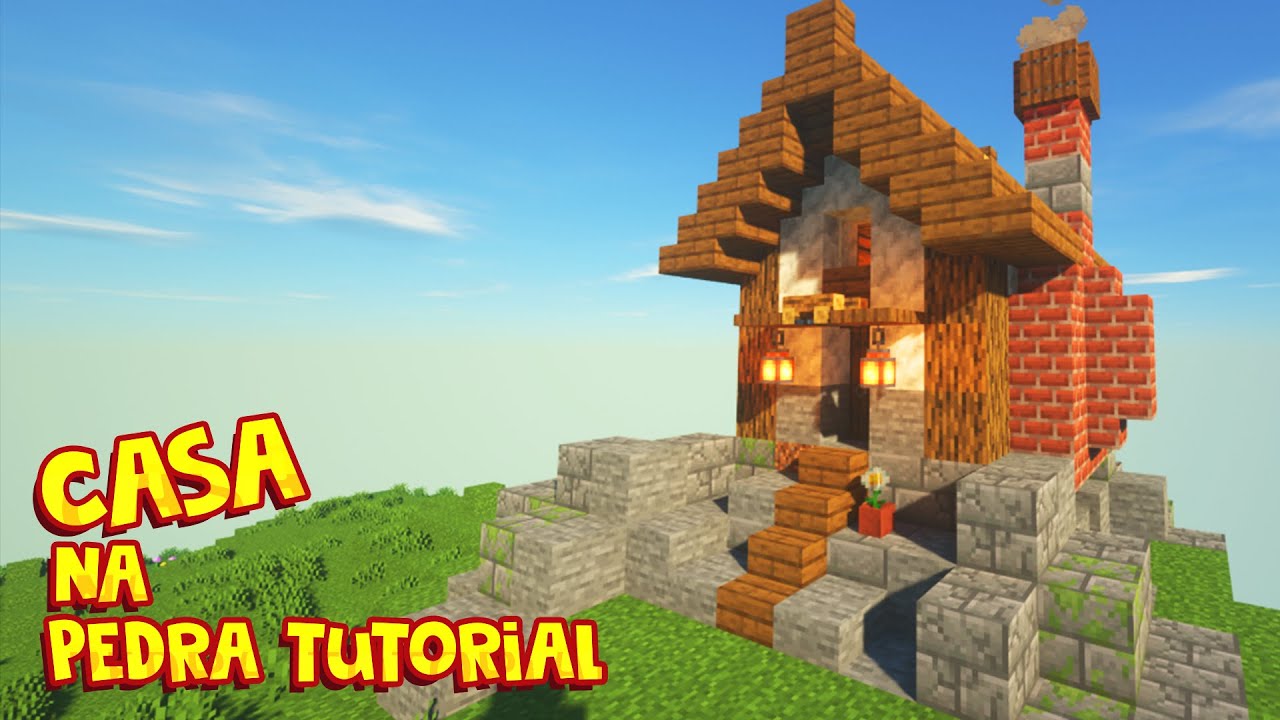 COMO FAZER UMA CASA MEDIEVAL no MINECRAFT - TUTORIAL - YouTube