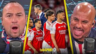 "CAN'T STAND IT!" Arsenal Fans CLASH with Cundy & Agbonlahor over STATUS in Europe after CL DEFEAT