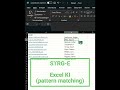 shortcut STRG-E (AI, pattern matching) #excel #exceltips #exceltricks