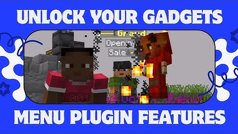 Minecraft [Premium] Plugin Gatgets menue features