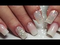 Как сделать ГРАДИЕНТ гелем + блестки | How to do Baby Boomer gel nails