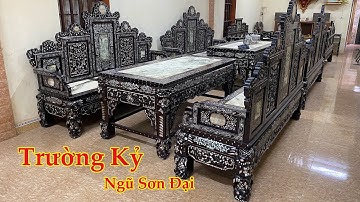 Bộ Trường Kỷ Ngũ Sơn Đại Cẩn Ốc Xà Cừ | Phạm Văn Phúc