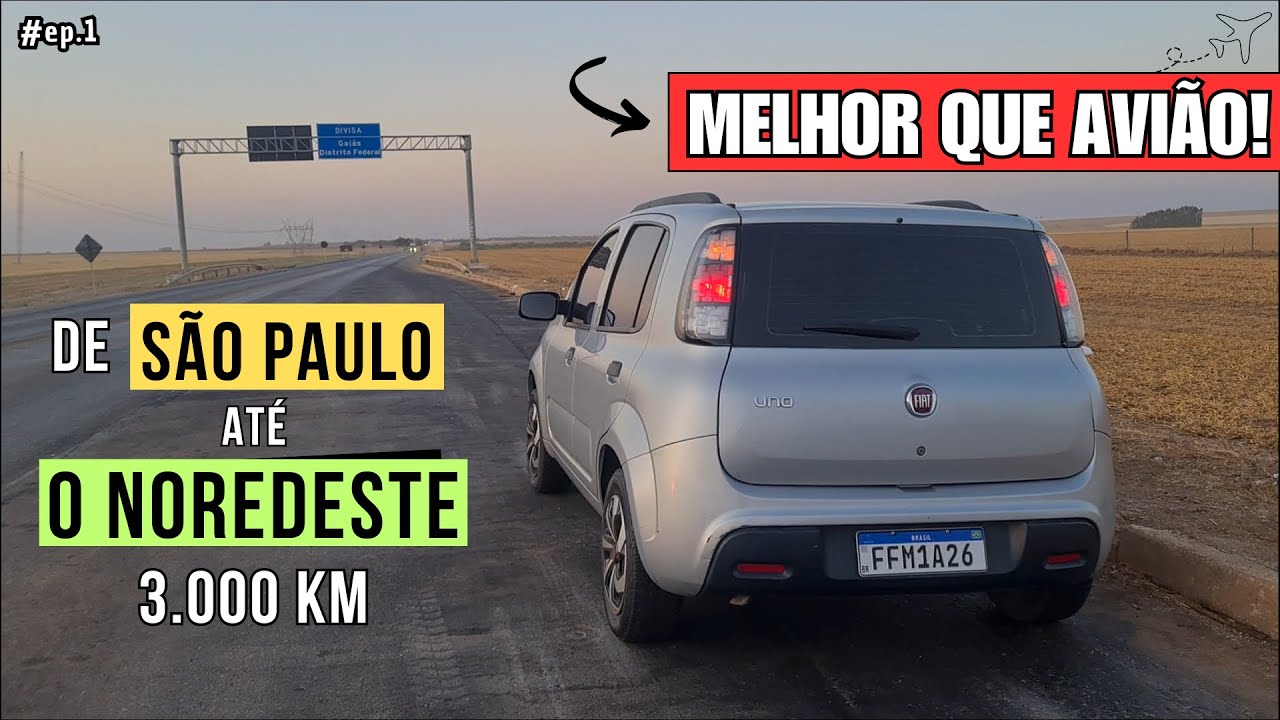 Como é viajar 3 mil KM de carro - DE SÃO PAULO AO NORDESTE (Rota, valores e lugares) #ep1
