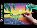 EP74- &#39;Margarita Moment&#39; Easy summertime painting tutorial step-by-step, real-time