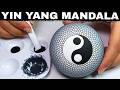 Mandala Dot Art ☯️ Yin Yang Stone Painting Easy Tutorial for Beginners #MandalaArt #Painting #DotArt