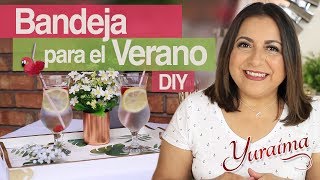 Cómo renovar una bandeja para el verano - DIY - Makeover