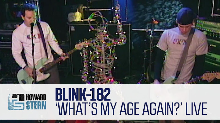 What's My Age Again? Live version - Live performance video thumbnail