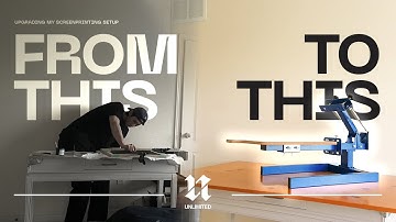 Finally Upgrading My Screenprinting Setup