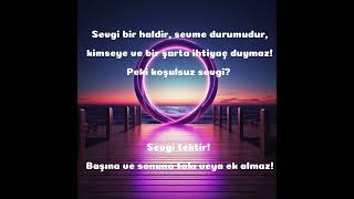 Sevgi Tektir Başına, Sonuna Ek Almaz.