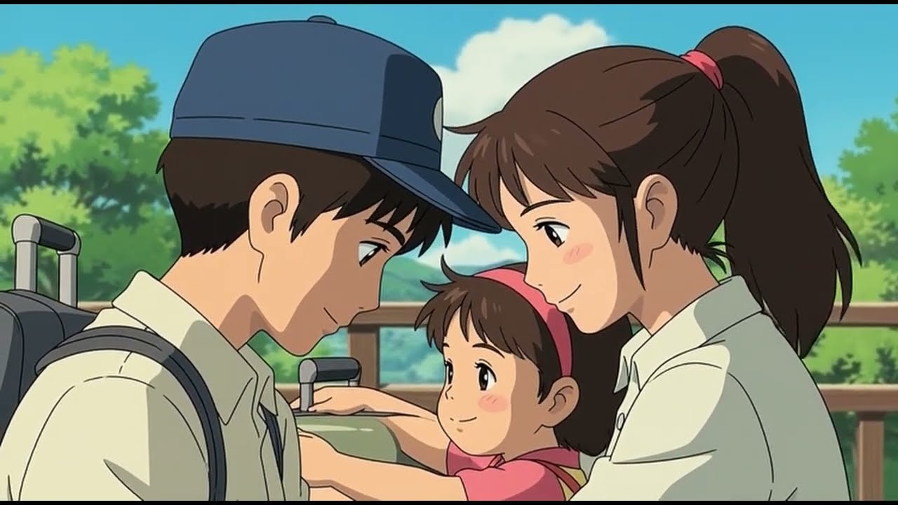 Returning Home After Years | Calm Ghibli-Inspired Animation