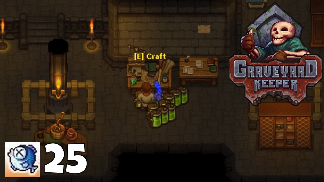 Graveyard Keeper Ep 25 Glue! Gameplay Let's Play YouTube
