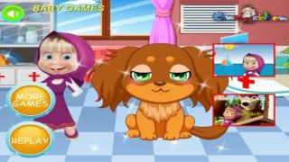 Masha and the Bear Full Episodes Games Masha Dog Surgery Baby Games screenshot 1