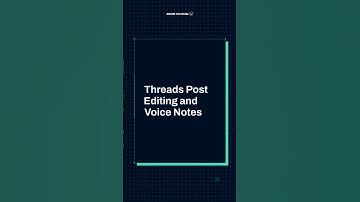 Threads Post Editing and Voice Notes #ytshorts #shortsvideo #shorts
