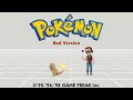 Pokemon red intro and title screen remake