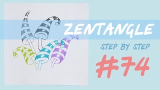 Zentangle step by step tutorial #74