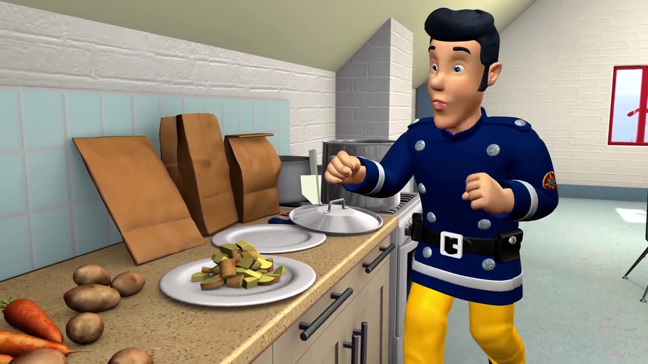 Strażak Sam 🔥 Szalona kuchnia Elvisa! | Sam na ratunek 🌟  Kreskówki dla dzieci