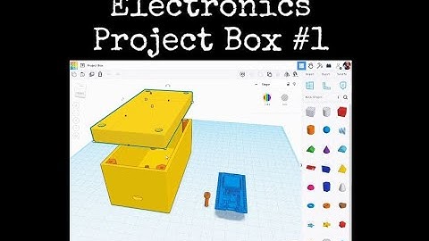TinkerCAD Tips! Electronics Project Box 1.            #tinkercad #caddesign #3dprintable #3dprinting