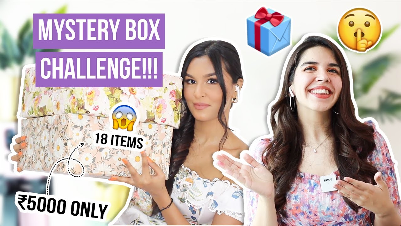 😍 MYSTERY BOX 🎁  CHALLENGE ft @Mridul Sharma  | Heli Ved