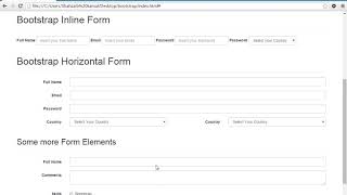 031 Bootstrap Form Elements