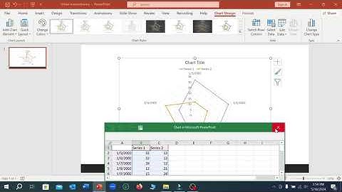 How to insert radar chart in microsoft powerpoint slide
