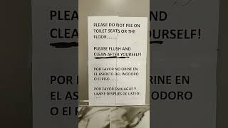Bathroom signs