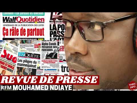 REVUE DE PRESSE ACTUALITES SENEGAL 05 09 2022