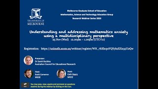 Understanding and addressing mathematics anxiety using a multidisciplinary perspective