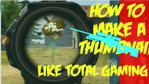 How to make thumbnail like Total Gaming with Android in pixellab in Hindi 2021| Free Fire Thumbnail