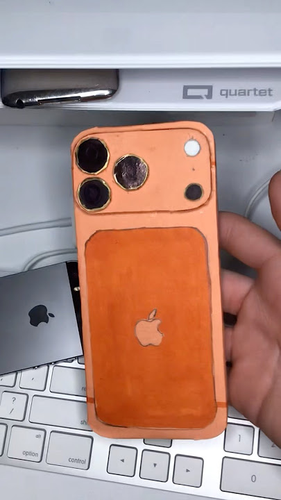 iPhone 17 pro max made from cardboard #apple #phone