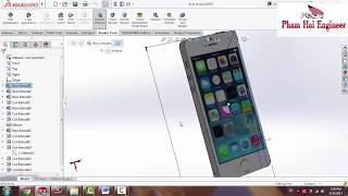 Solidworks-Thiết kế điên thoại Iphone 5 trên Solidworks-Design Iphone 5