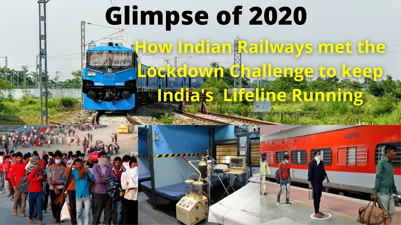 Glimpse of 2020:How Indian Railways met the Lockdown Challenge to keep India's Lifeline Running.