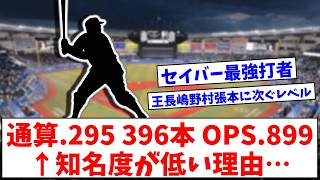 .295 AVG, 396 HR, .899 OPS ← Why is he so unknown despite his stats [NanJ Summary]