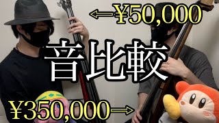 5万円と35万円のアップライトベース　引き比べ【Upright Bass Comparison】