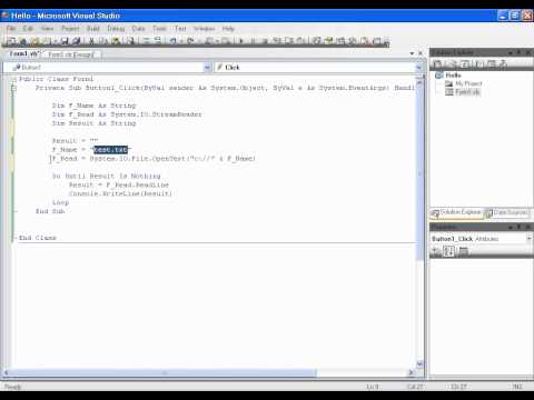 auto formation visual basic L 58
