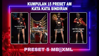 KUMPULAN 15 PRESET ALIGHTMOTION FF KATA KATA SINDIRAN ☺️